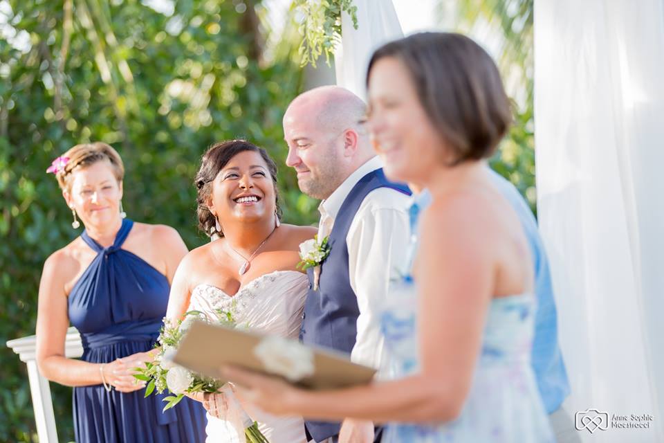 Beautiful Cairns wedding ceremony in a garden